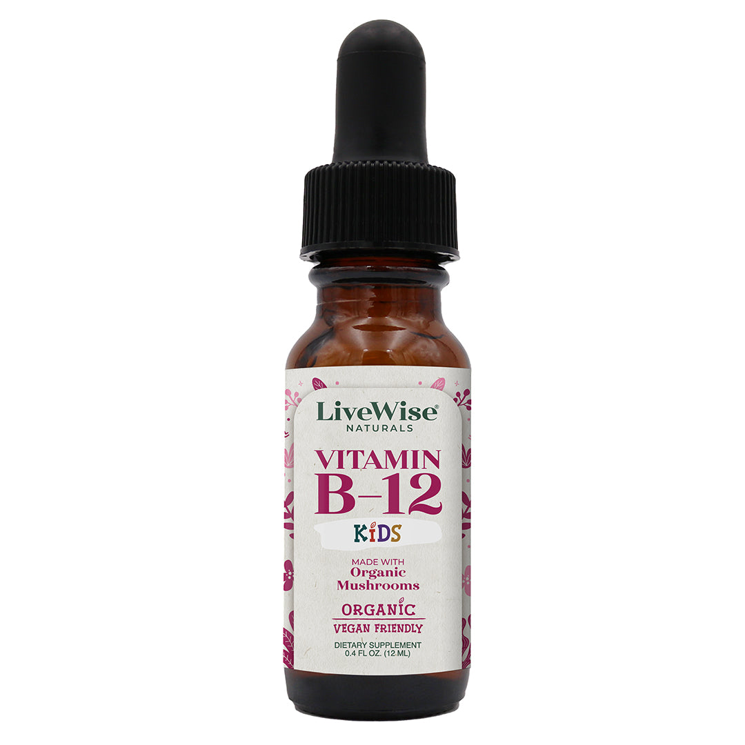 Vitamin B12 Drops for Toddlers & Kids – Energy & Nervous System Support (0.4oz)