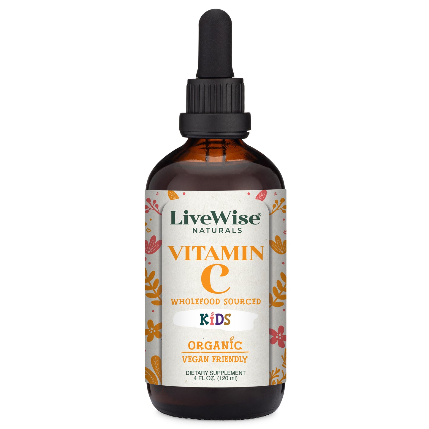 Organic Wholefood Vitamin C Drops for Kids – Immune Support & Antioxidant Boost