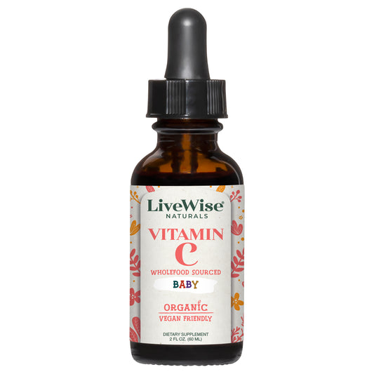 Organic Wholefood Vitamin C Drops for Infants & Toddlers – Immune Support & Antioxidants
