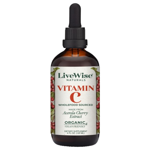 Vitamin C Liquid Drops – Organic Wholefood Immune Support (4oz)