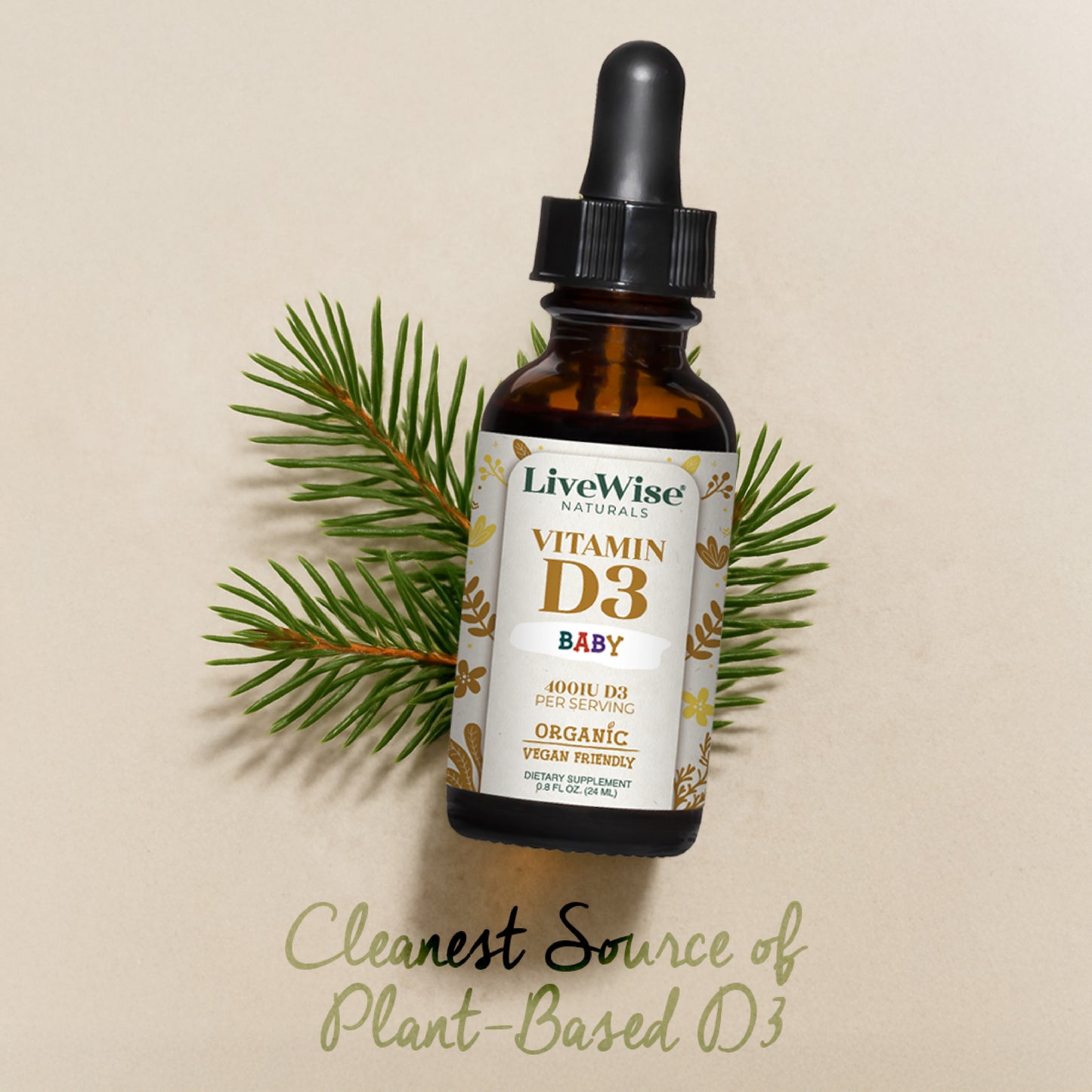 Vitamin D3 for Infants & Toddlers (Vegan Friendly)