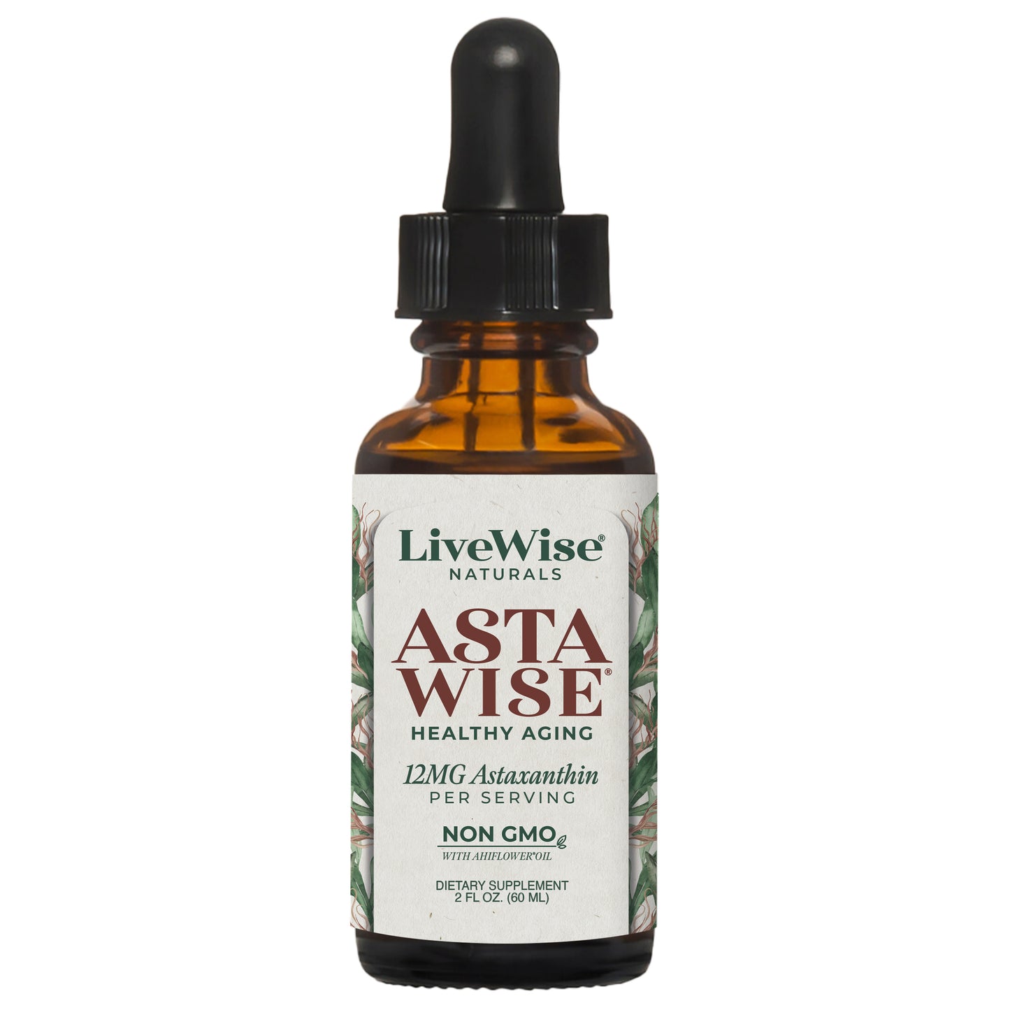 Astaxanthin 12mg – Icelandic Antioxidant for Eye, Skin & Cellular Health (2oz)
