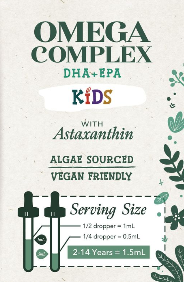 Omega Complex Drops for Kids – DHA & EPA for Brain & Heart Health