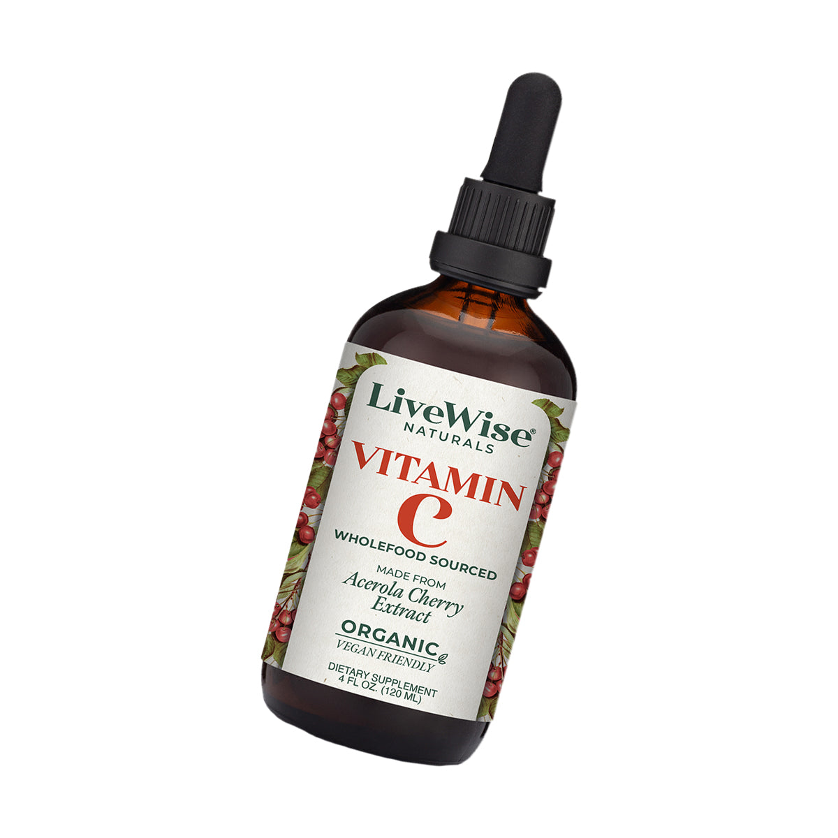 Vitamin C Liquid Drops – Organic Wholefood Immune Support (4oz)