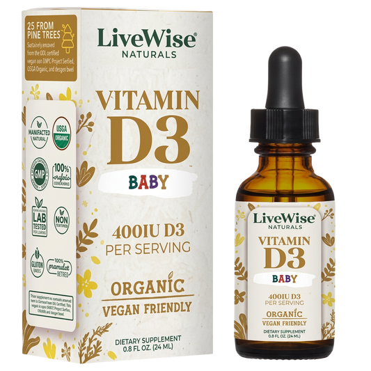Vitamin D3 for Infants & Toddlers (Vegan Friendly)