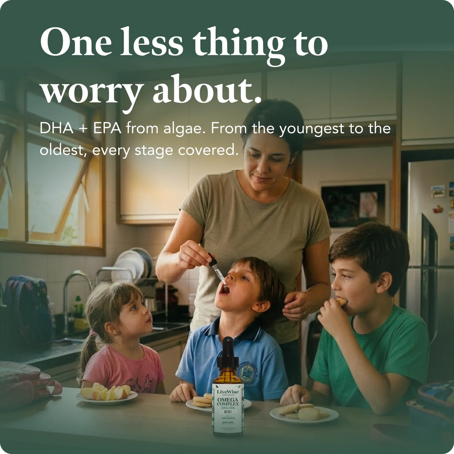 Plant-Based Omega DHA & EPA Liquid Drops for Kids