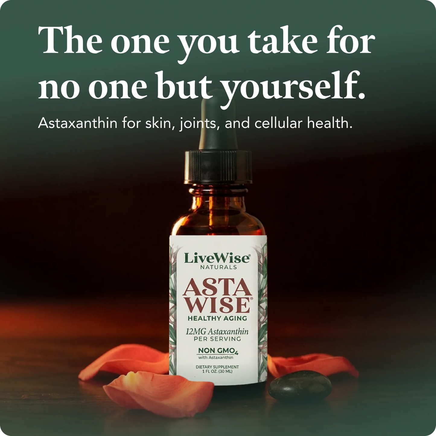 Astaxanthin 12mg – Icelandic Antioxidant for Eye, Skin & Cellular Health (2oz)