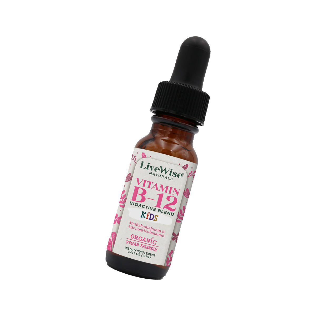 Vitamin B12 Drops for Toddlers & Kids – Energy & Nervous System Support (0.4oz)