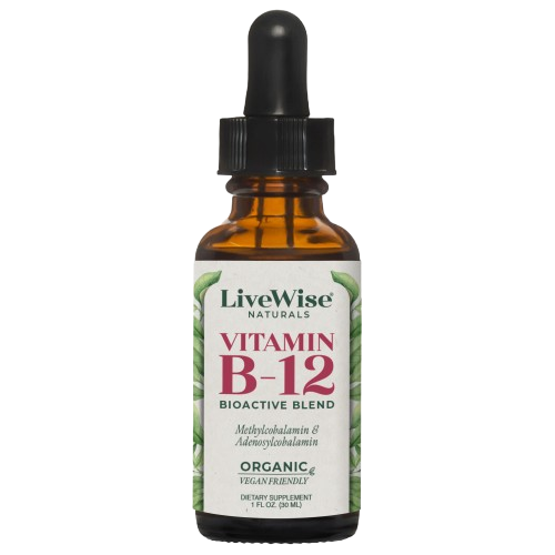Vitamin B12 Bio Active Blend – Methylcobalamin & Adenosylcobalamin for Energy & Cognitive Support (1oz or 2oz)