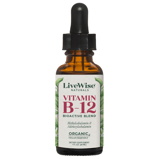Vitamin B12 Bio Active Blend – Methylcobalamin & Adenosylcobalamin for Energy & Cognitive Support (1oz or 2oz)