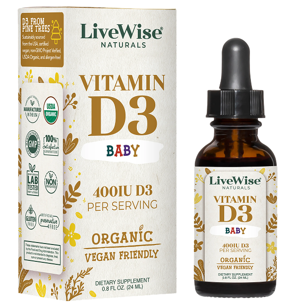Vitamin D3 for Infants & Toddlers (Vegan Friendly)