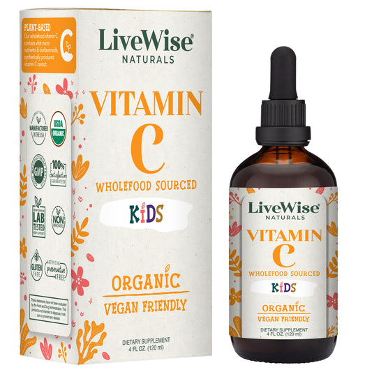 Organic Wholefood Vitamin C Drops for Kids – Immune Support & Antioxidant Boost