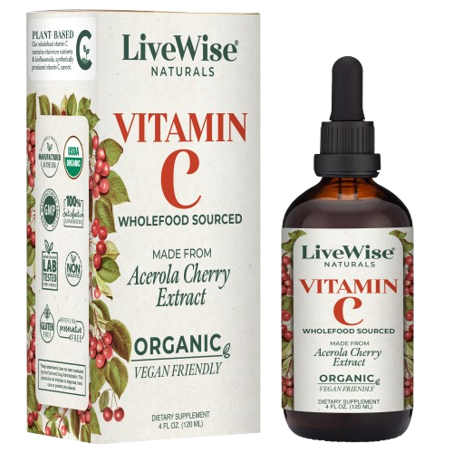 Vitamin C Liquid Drops – Organic Wholefood Immune Support (4oz)