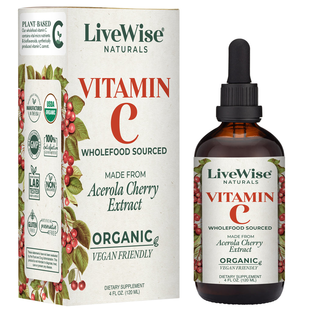 Vitamin C Liquid Drops – Organic Wholefood Immune Support (4oz)
