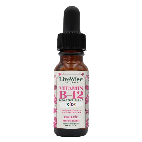 Vitamin B12 Drops for Toddlers & Kids – Energy & Nervous System Support (0.4oz)