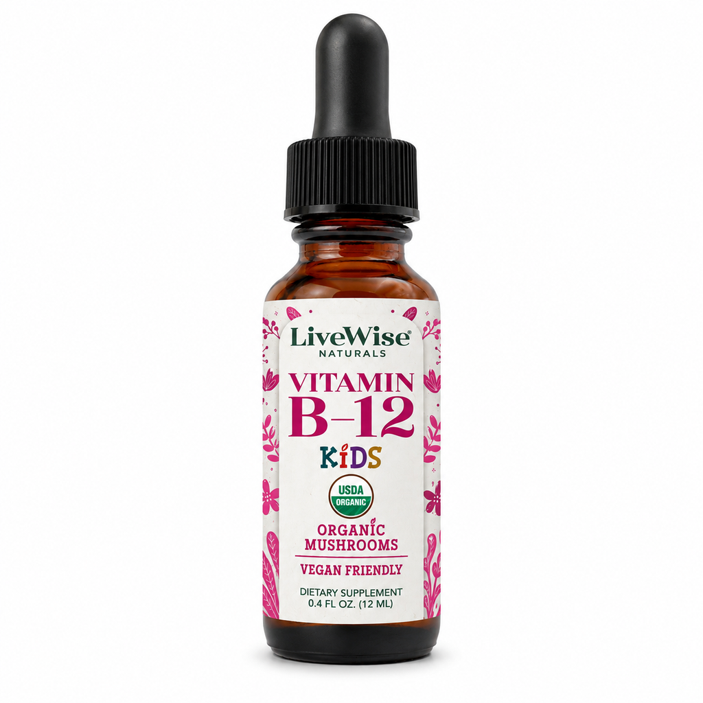 Vitamin B12 Drops for Toddlers & Kids – Energy & Nervous System Support (0.4oz)