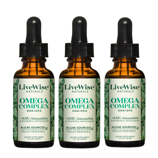 Omega Complex 3-Pack – Plant-Based DHA & EPA for Brain, Heart & Eye Health