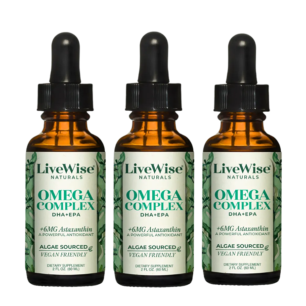 Omega Complex 3-Pack – Plant-Based DHA & EPA for Brain, Heart & Eye Health