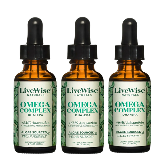 Omega Complex 3-Pack – Plant-Based DHA & EPA for Brain, Heart & Eye Health