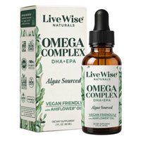 Omega Complex Liquid Drops – Plant-Based DHA & EPA for Brain, Heart & Eye Health (2oz)