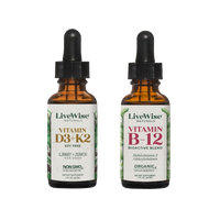 Best Sellers Duo – Vitamin D3+K2 & B12 Liquid Drops for Bone, Heart & Energy Support