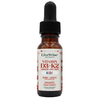 LiveWise Naturals Kids Vitamin D3 and K2 liquid drops bottle