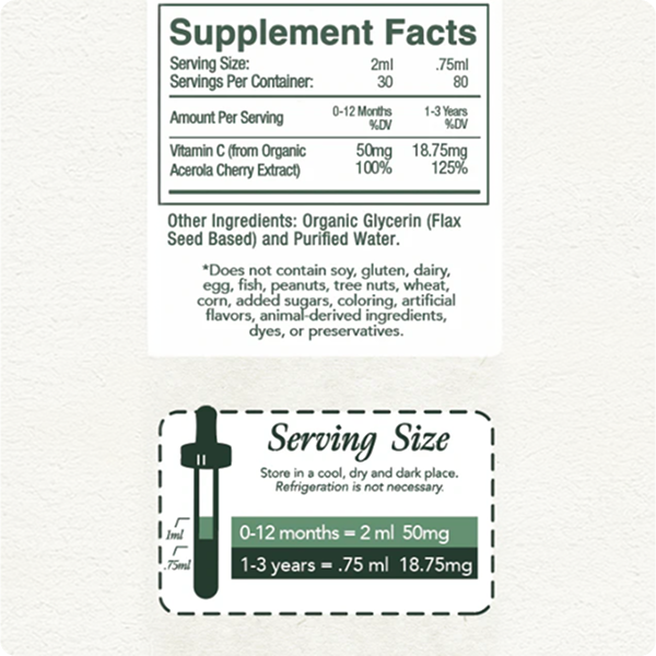 Full ingredients list for <div class="metafield-rich_text_field"><p>vitamin c kids</p></div>