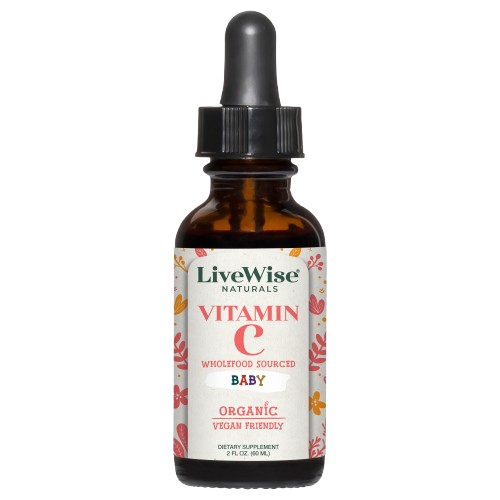 Organic Wholefood Vitamin C Drops for Infants & Toddlers – Immune Support & Antioxidants