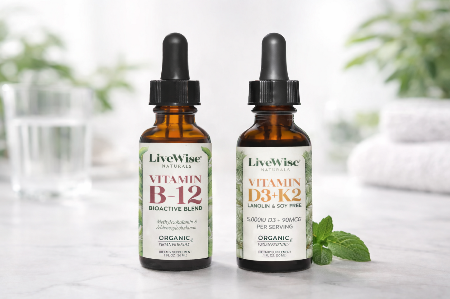 DAILY FOUNDATIONS DUO ( D3+K2 & B-12)