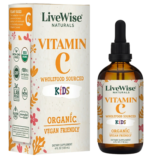Organic Wholefood Vitamin C Drops for Kids – Immune Support & Antioxidant Boost