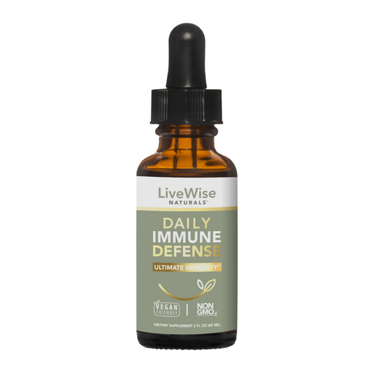 Daily Immune Support Drops – Plant-Based Formula with Zinc, Vitamin C & Elderberry (2oz)